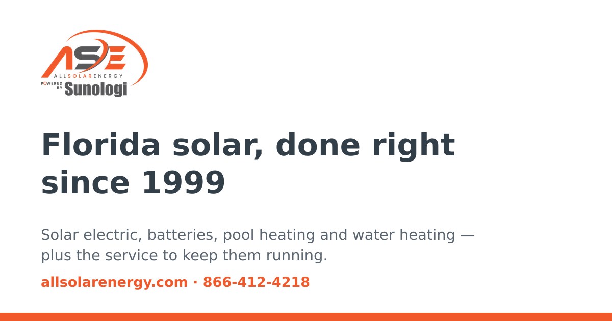 AllSolar Energy — Solar Installation, Repair & Service