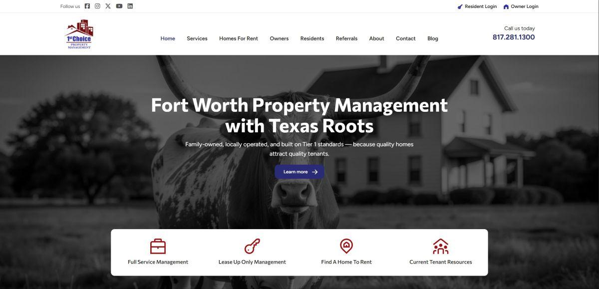 1st Choice Property Management hero