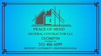 Peace of Mind General Contractor logo
